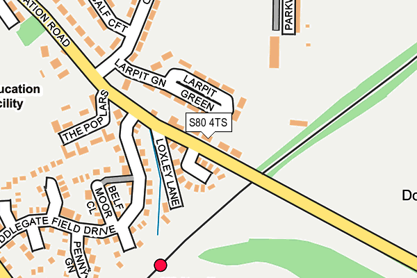 S80 4TS map - OS OpenMap – Local (Ordnance Survey)