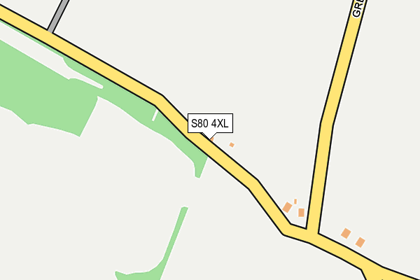 S80 4XL map - OS OpenMap – Local (Ordnance Survey)