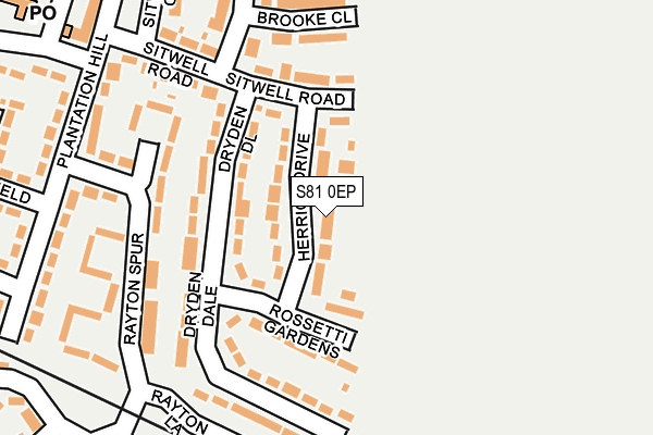 S81 0EP map - OS OpenMap – Local (Ordnance Survey)