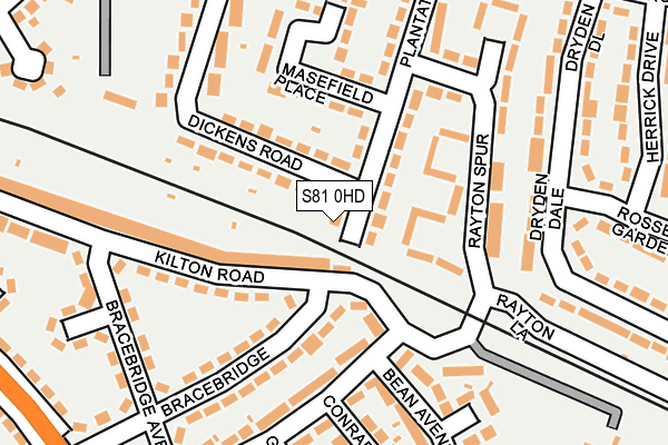 S81 0HD map - OS OpenMap – Local (Ordnance Survey)