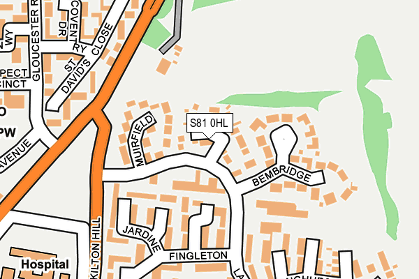 S81 0HL map - OS OpenMap – Local (Ordnance Survey)