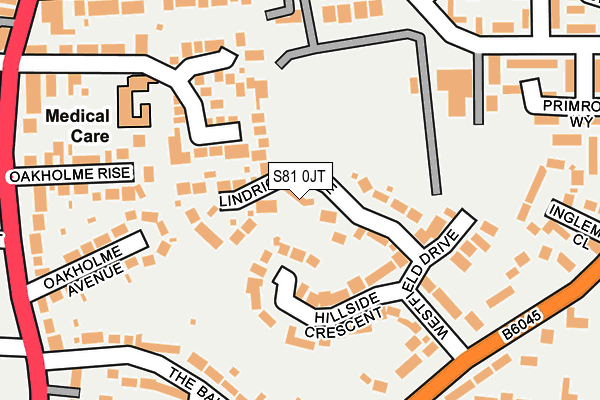 S81 0JT map - OS OpenMap – Local (Ordnance Survey)