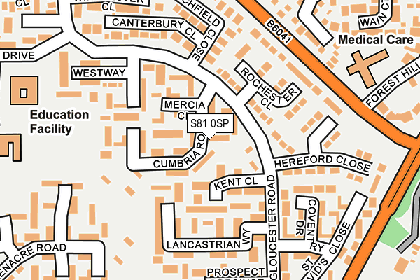 S81 0SP map - OS OpenMap – Local (Ordnance Survey)