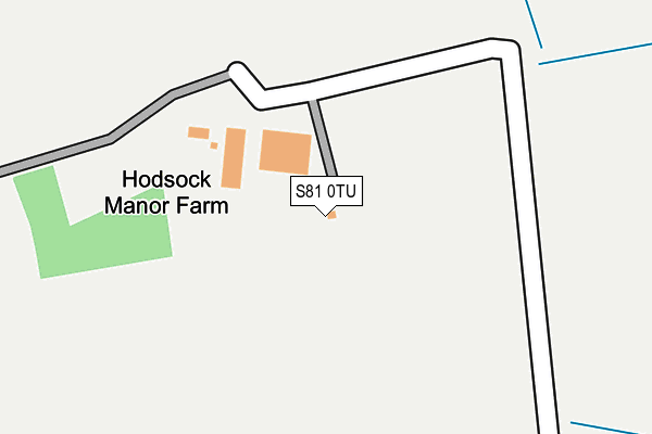 S81 0TU map - OS OpenMap – Local (Ordnance Survey)