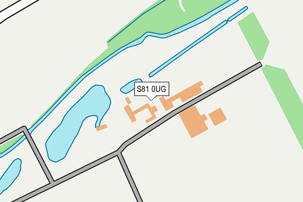 S81 0UG map - OS OpenMap – Local (Ordnance Survey)