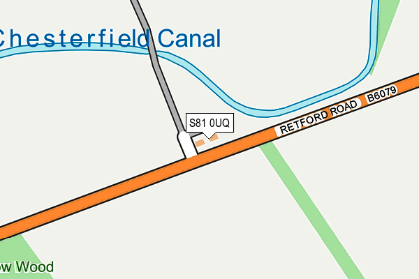 S81 0UQ map - OS OpenMap – Local (Ordnance Survey)