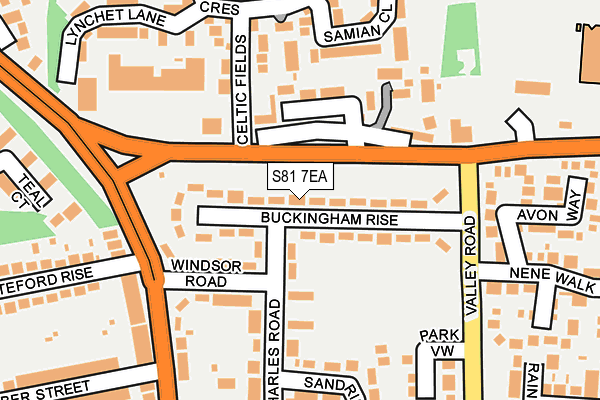 S81 7EA map - OS OpenMap – Local (Ordnance Survey)