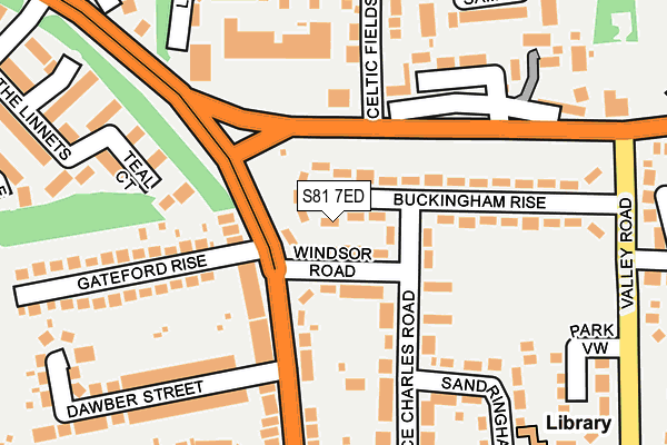 S81 7ED map - OS OpenMap – Local (Ordnance Survey)