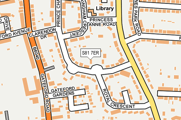 S81 7ER map - OS OpenMap – Local (Ordnance Survey)