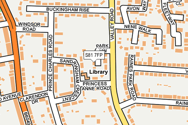 S81 7FP map - OS OpenMap – Local (Ordnance Survey)