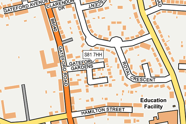 S81 7HH map - OS OpenMap – Local (Ordnance Survey)