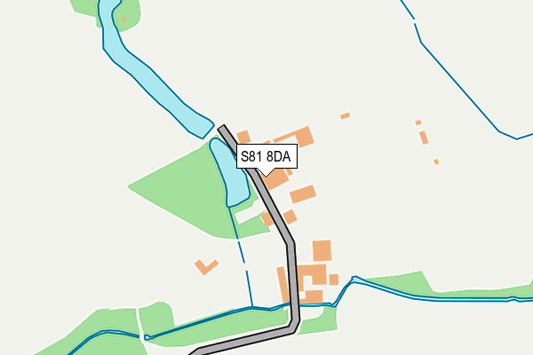 S81 8DA map - OS OpenMap – Local (Ordnance Survey)