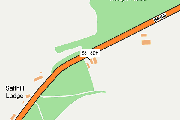 S81 8DH map - OS OpenMap – Local (Ordnance Survey)