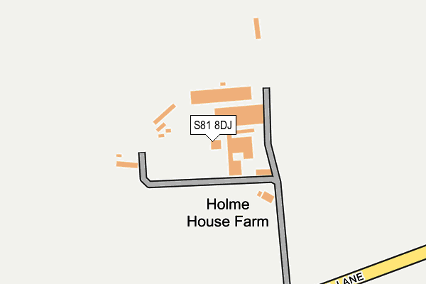 S81 8DJ map - OS OpenMap – Local (Ordnance Survey)
