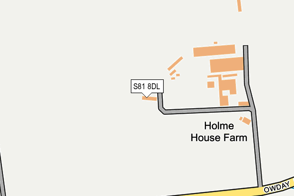 S81 8DL map - OS OpenMap – Local (Ordnance Survey)