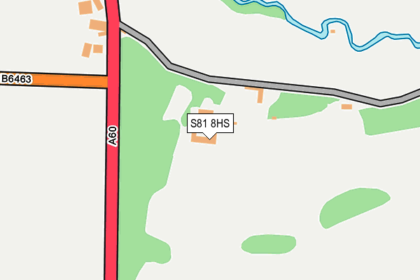 S81 8HS map - OS OpenMap – Local (Ordnance Survey)