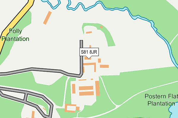 S81 8JR map - OS OpenMap – Local (Ordnance Survey)