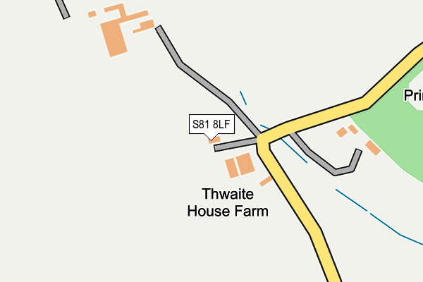 S81 8LF map - OS OpenMap – Local (Ordnance Survey)