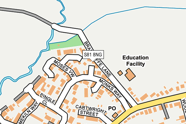 S81 8NG map - OS OpenMap – Local (Ordnance Survey)