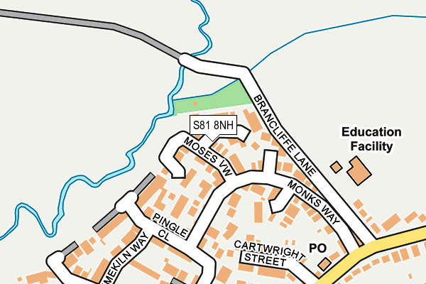 S81 8NH map - OS OpenMap – Local (Ordnance Survey)