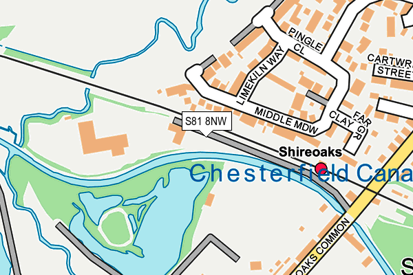 S81 8NW map - OS OpenMap – Local (Ordnance Survey)