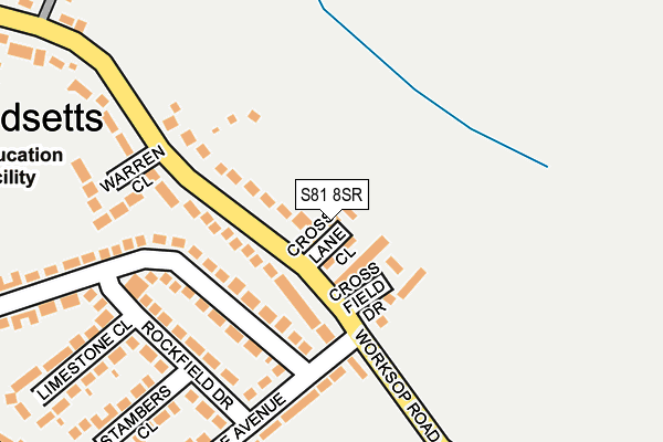 S81 8SR map - OS OpenMap – Local (Ordnance Survey)