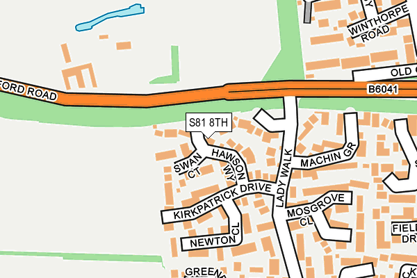 S81 8TH map - OS OpenMap – Local (Ordnance Survey)