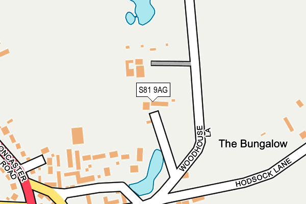 S81 9AG map - OS OpenMap – Local (Ordnance Survey)