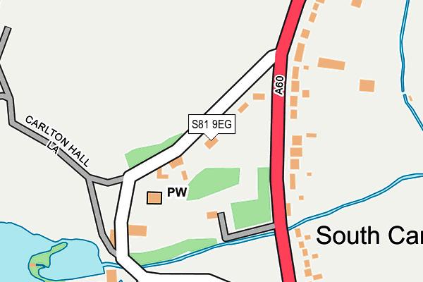 S81 9EG map - OS OpenMap – Local (Ordnance Survey)