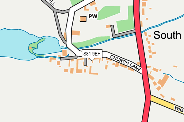 S81 9EH map - OS OpenMap – Local (Ordnance Survey)