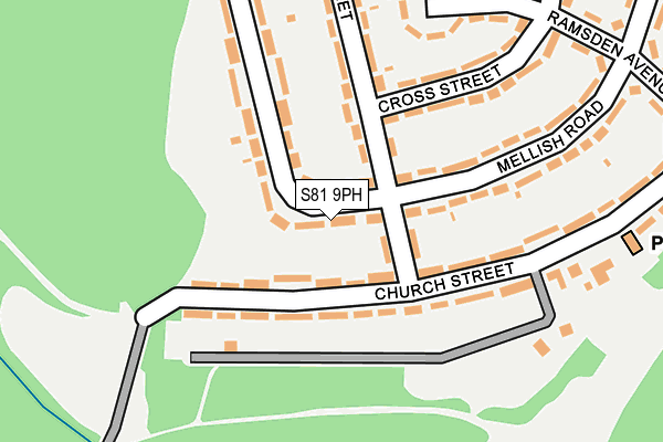 S81 9PH map - OS OpenMap – Local (Ordnance Survey)