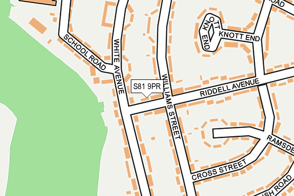 S81 9PR map - OS OpenMap – Local (Ordnance Survey)