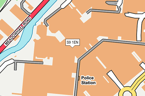 S9 1EN map - OS OpenMap – Local (Ordnance Survey)