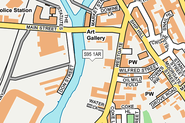 S95 1AR map - OS OpenMap – Local (Ordnance Survey)