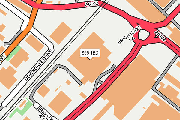 S95 1BD map - OS OpenMap – Local (Ordnance Survey)