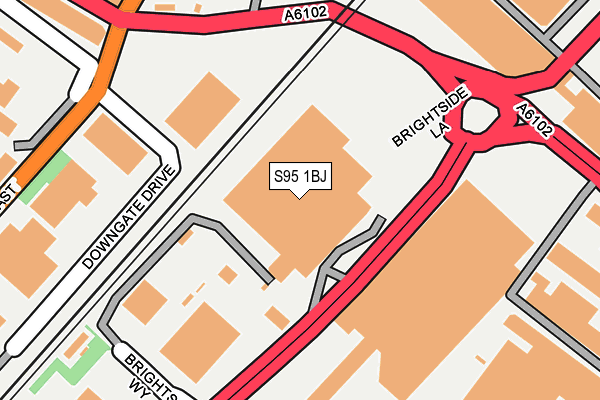 S95 1BJ map - OS OpenMap – Local (Ordnance Survey)