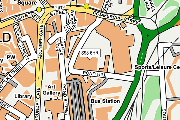 S98 6HR map - OS OpenMap – Local (Ordnance Survey)