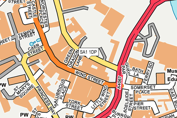 Map of FABIAN WAY LTD at local scale