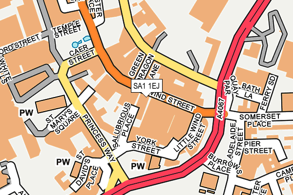 SA1 1EJ map - OS OpenMap – Local (Ordnance Survey)