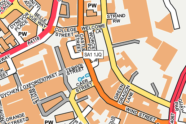 SA1 1JQ map - OS OpenMap – Local (Ordnance Survey)