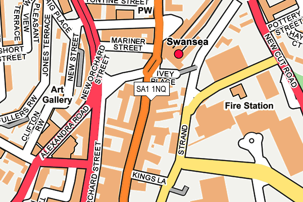 SA1 1NQ map - OS OpenMap – Local (Ordnance Survey)