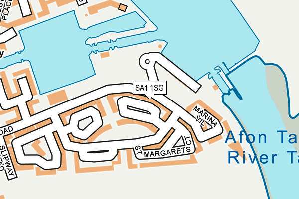 SA1 1SG map - OS OpenMap – Local (Ordnance Survey)