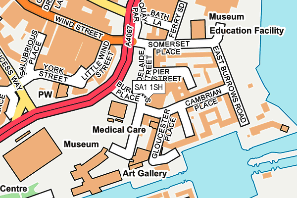 SA1 1SH map - OS OpenMap – Local (Ordnance Survey)