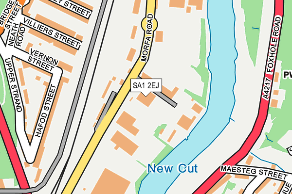 SA1 2EJ map - OS OpenMap – Local (Ordnance Survey)