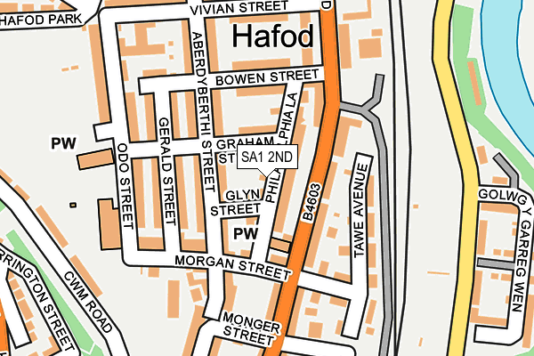 SA1 2ND map - OS OpenMap – Local (Ordnance Survey)