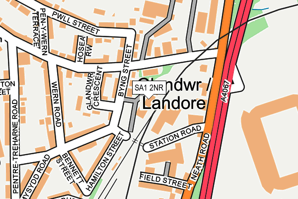 SA1 2NR map - OS OpenMap – Local (Ordnance Survey)