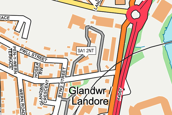 SA1 2NT map - OS OpenMap – Local (Ordnance Survey)