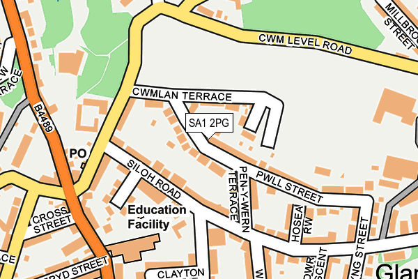SA1 2PG map - OS OpenMap – Local (Ordnance Survey)
