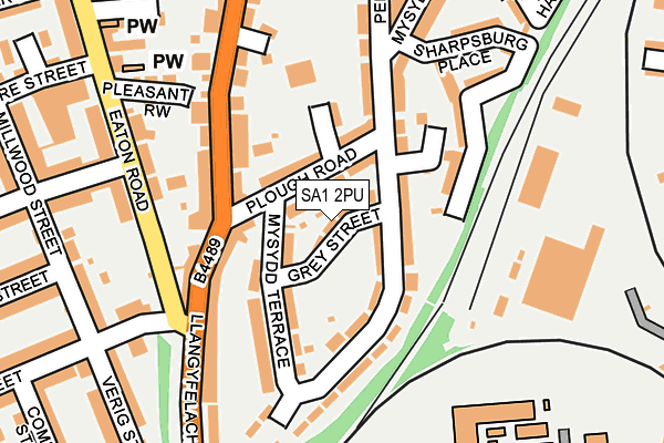 SA1 2PU map - OS OpenMap – Local (Ordnance Survey)