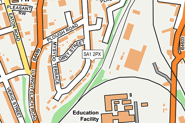 SA1 2PX map - OS OpenMap – Local (Ordnance Survey)